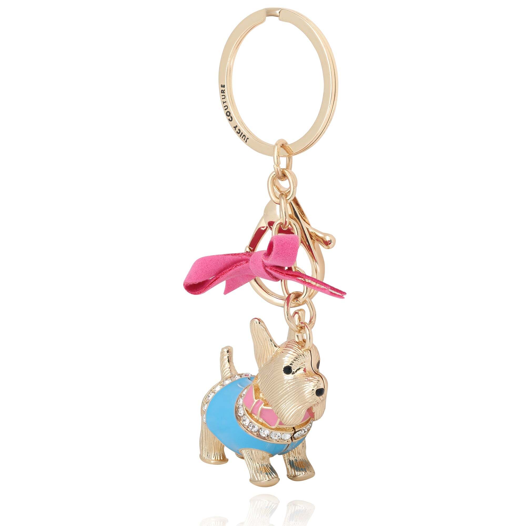 Crystal Scottie Dog Keychain Bag Charm