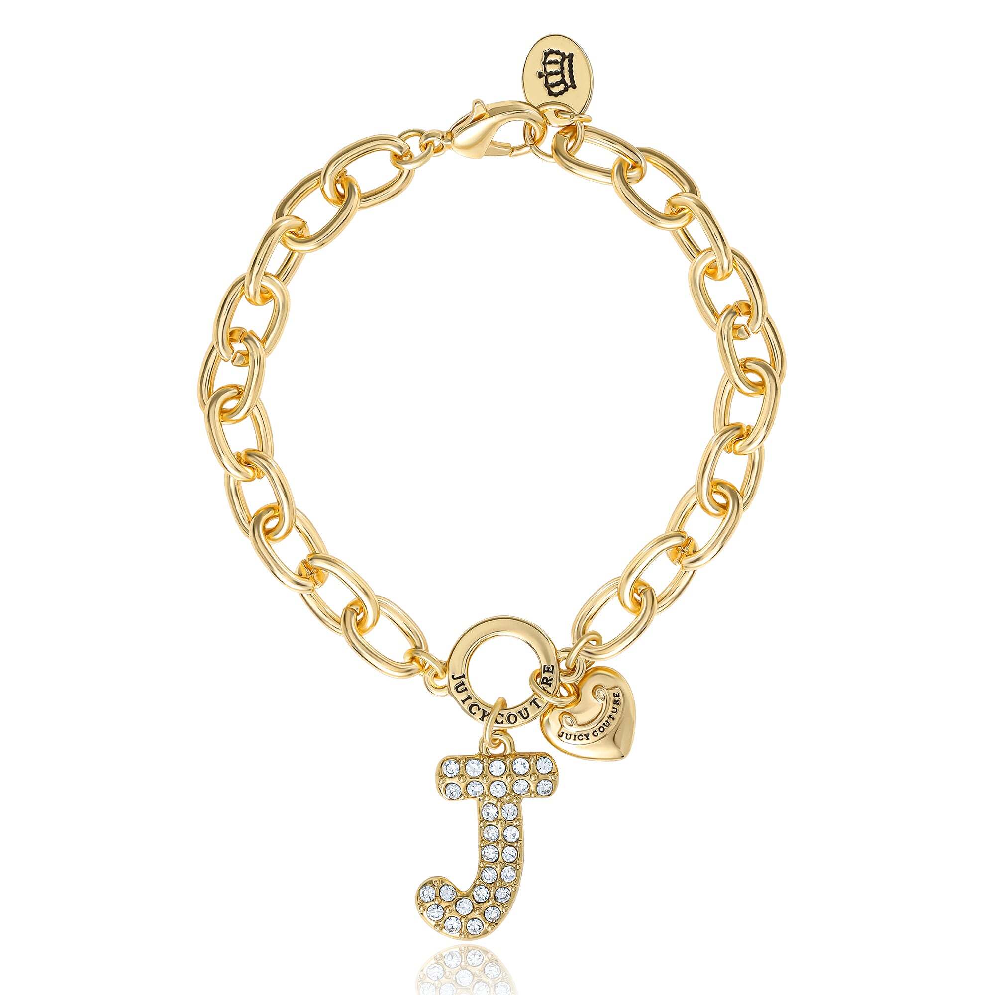 Pavé Initial Charm Bracelet, Letter J