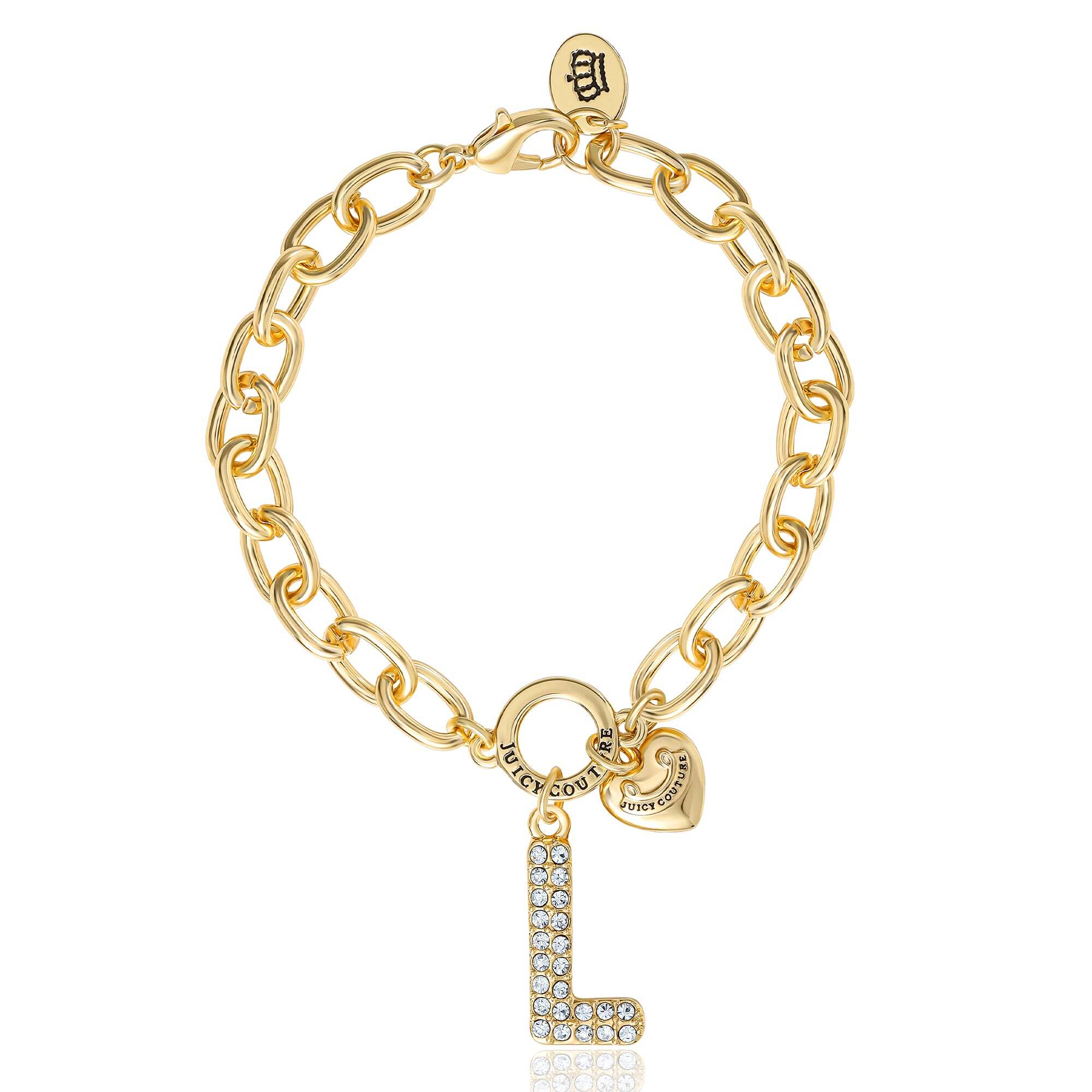 Pavé Initial Charm Bracelet, Letter L