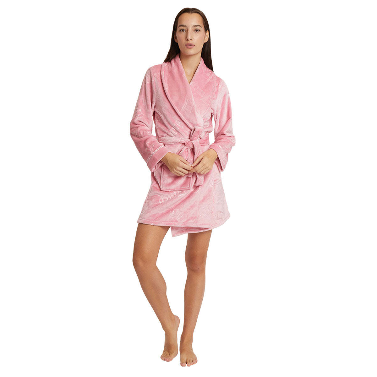 Shawl Collar Plush Robe