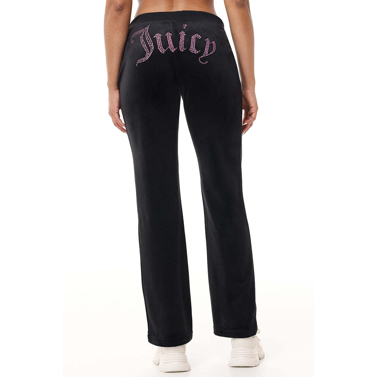 Technicolor Customizable Big Bling Velour Track Pants