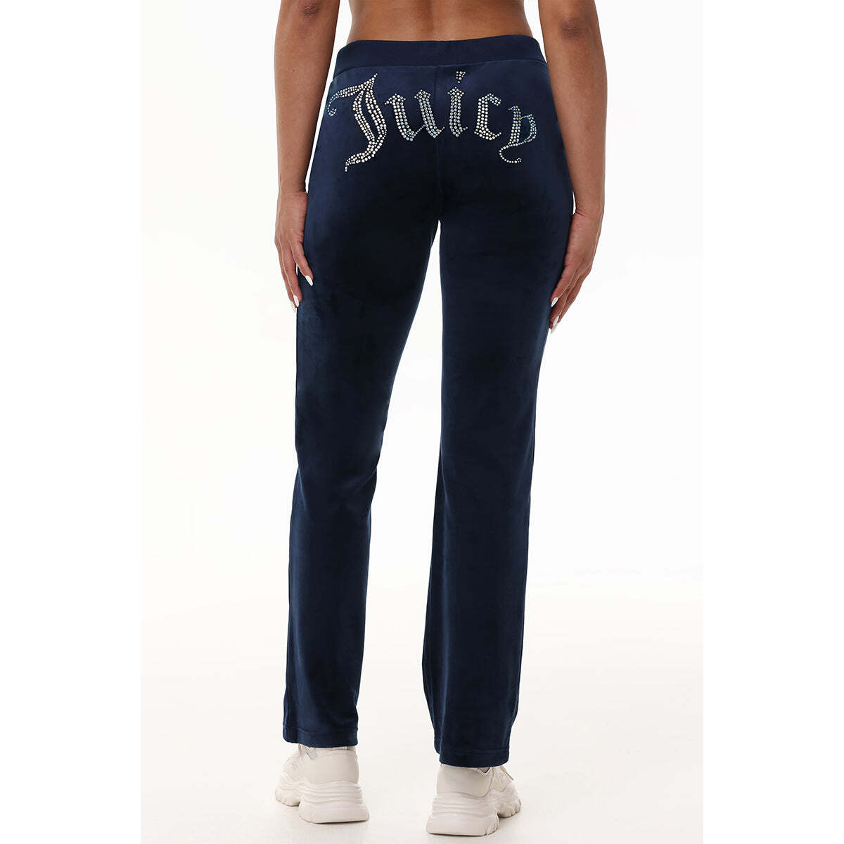 Technicolor Customizable Big Bling Velour Track Pants