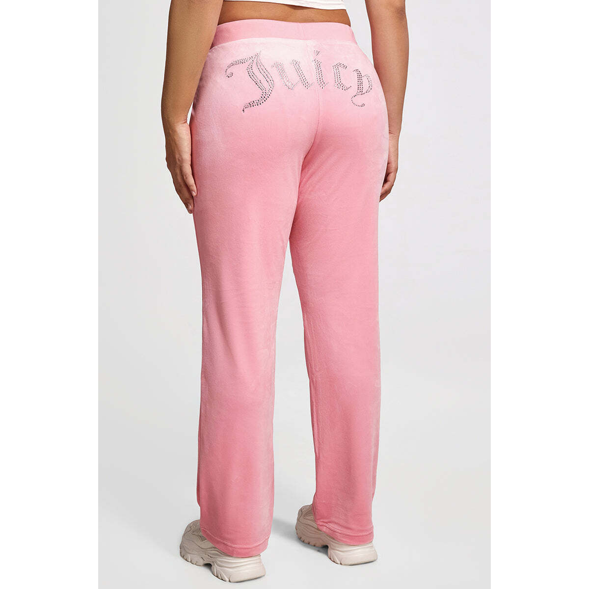 Plus-Size OG Big Bling Velour Track Pants