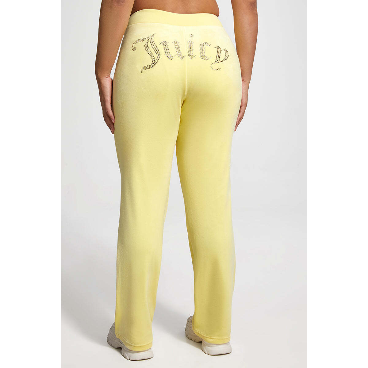 Plus-Size OG Big Bling Velour Track Pants