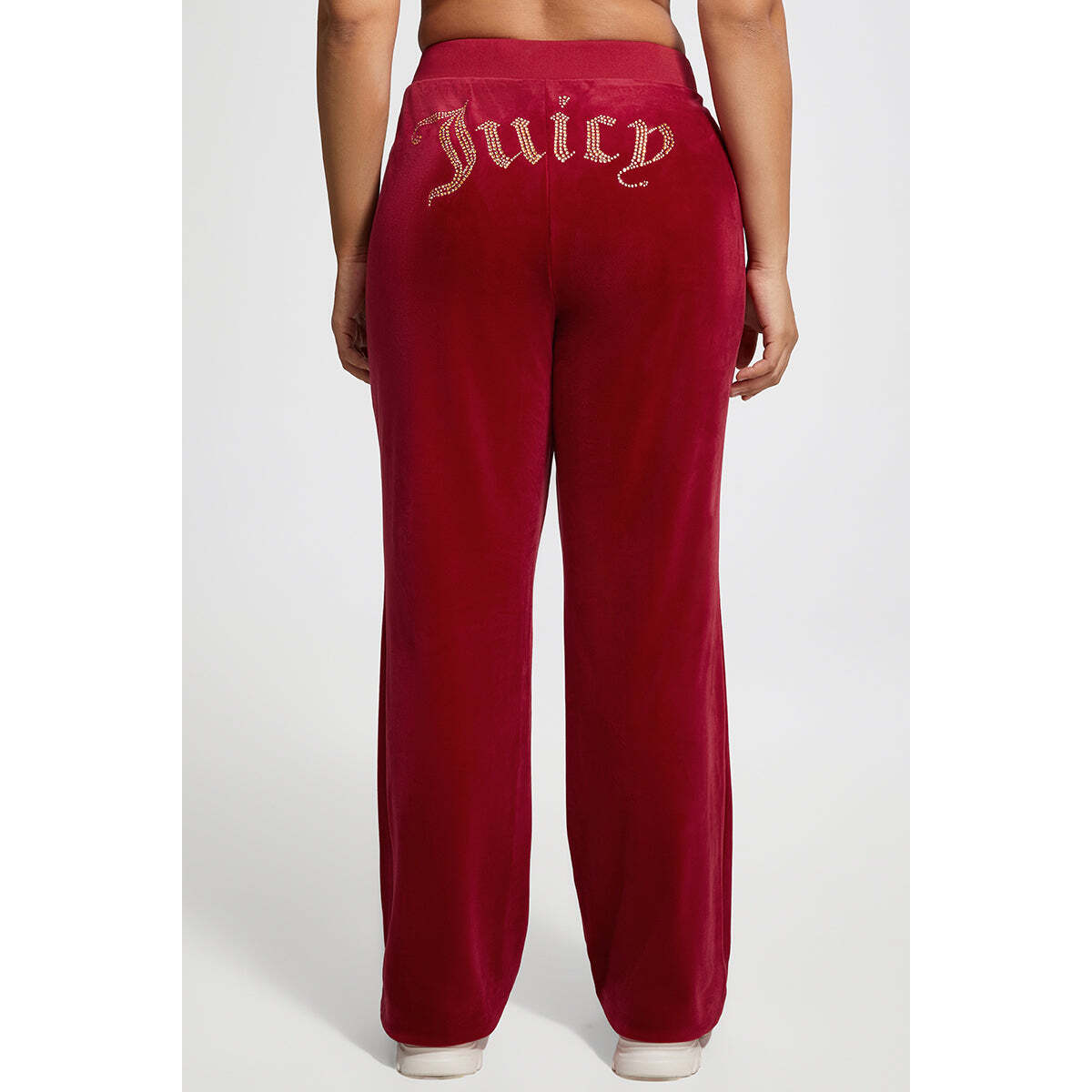 Plus-Size OG Big Bling Velour Track Pants