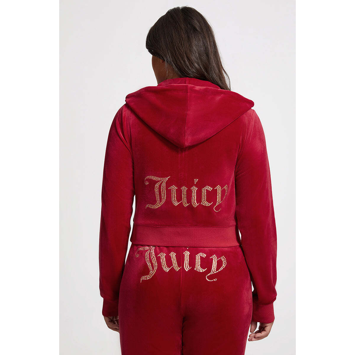 Plus-Size OG Big Bling Velour Hoodie