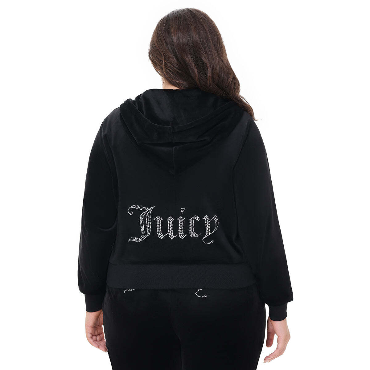 Plus-Size OG Big Bling Velour Hoodie