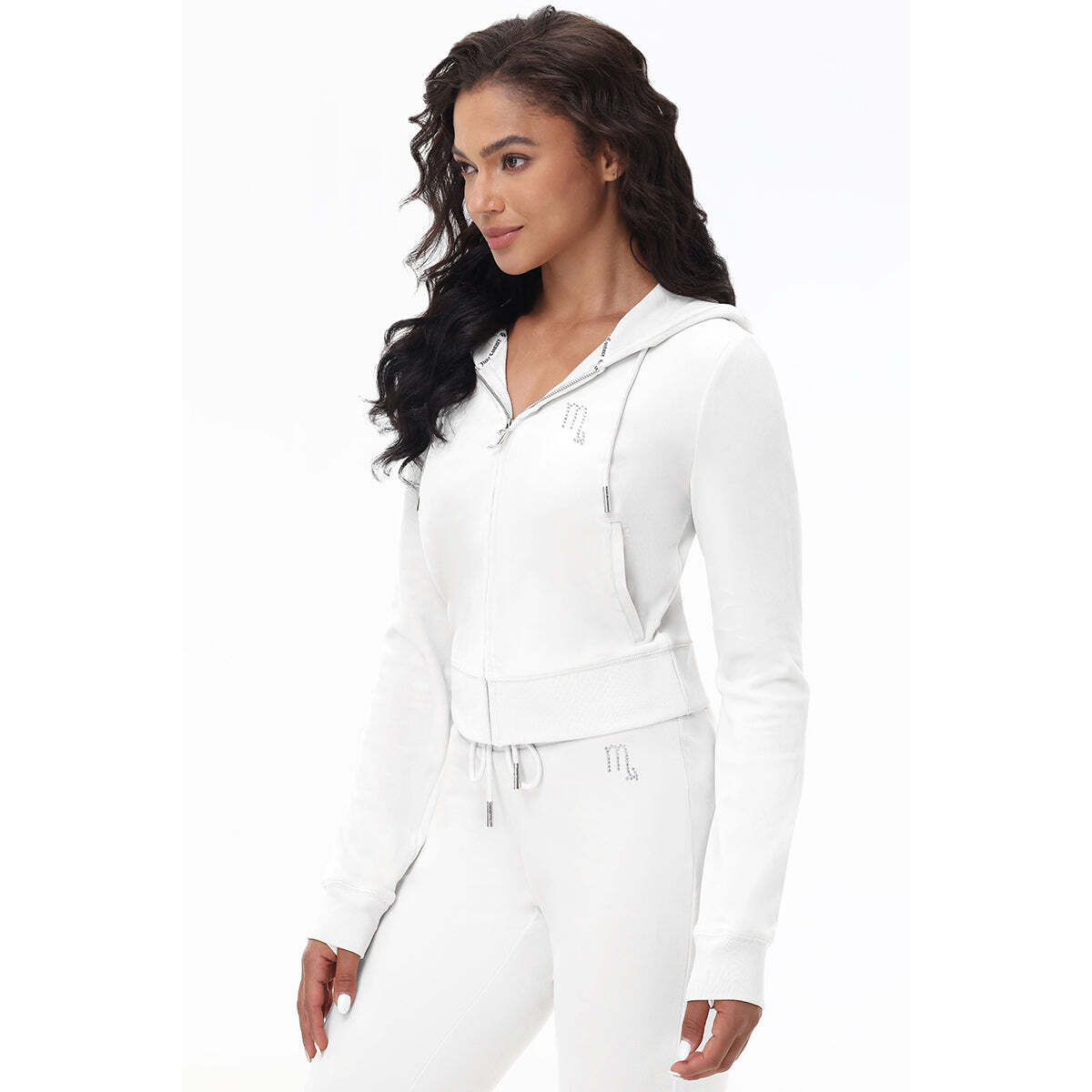 Custom Zodiac OG Big Bling Velour Hoodie