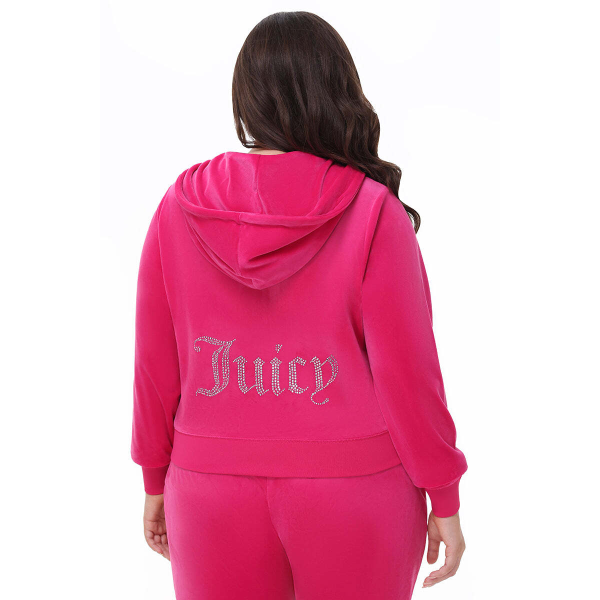 Plus-Size OG Big Bling Velour Hoodie