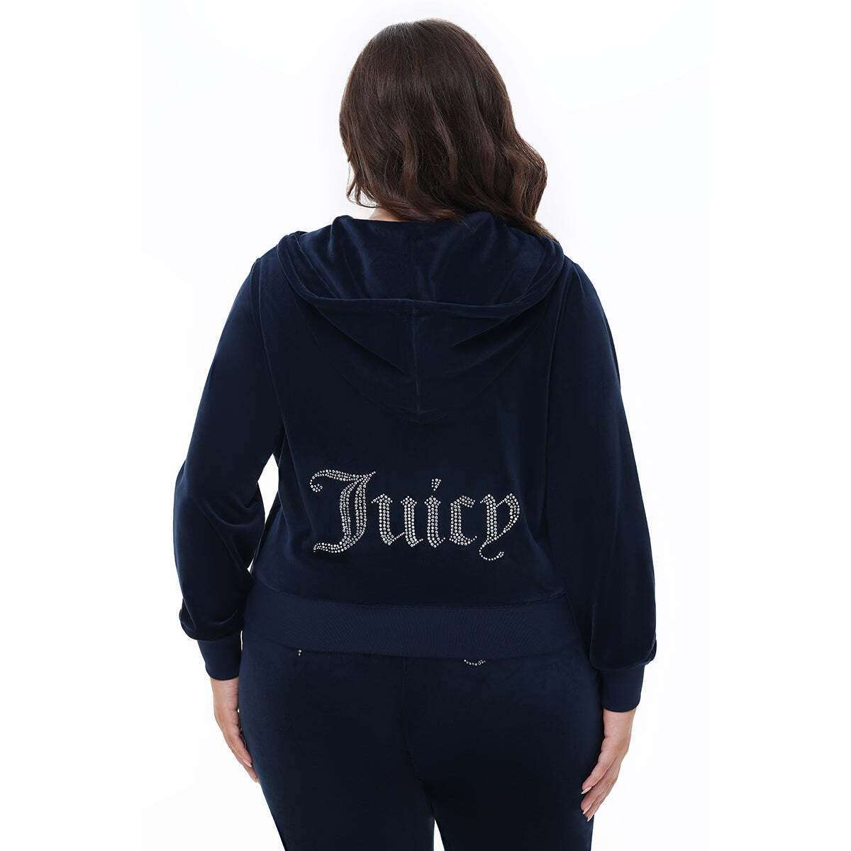 Plus-Size OG Big Bling Velour Hoodie