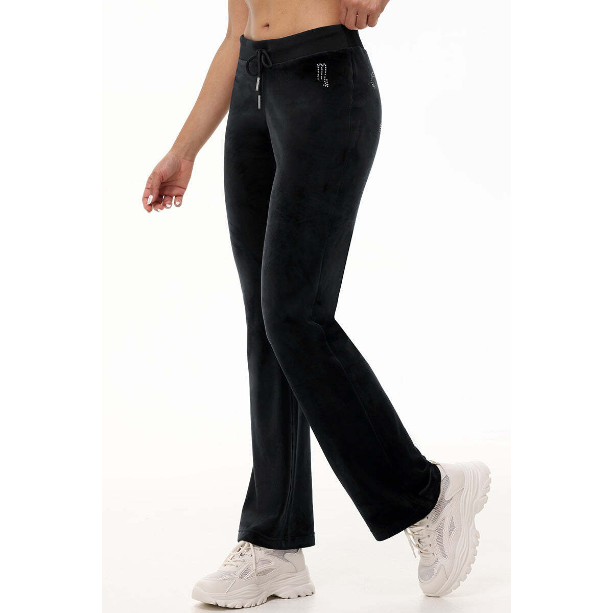 Custom Zodiac OG Big Bling Velour Track Pants