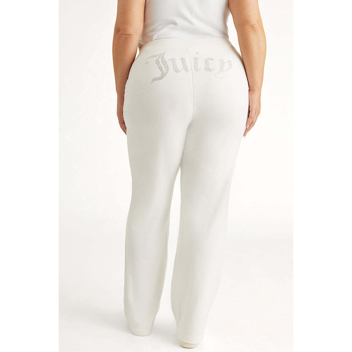 Plus-Size OG Big Bling Velour Track Pants