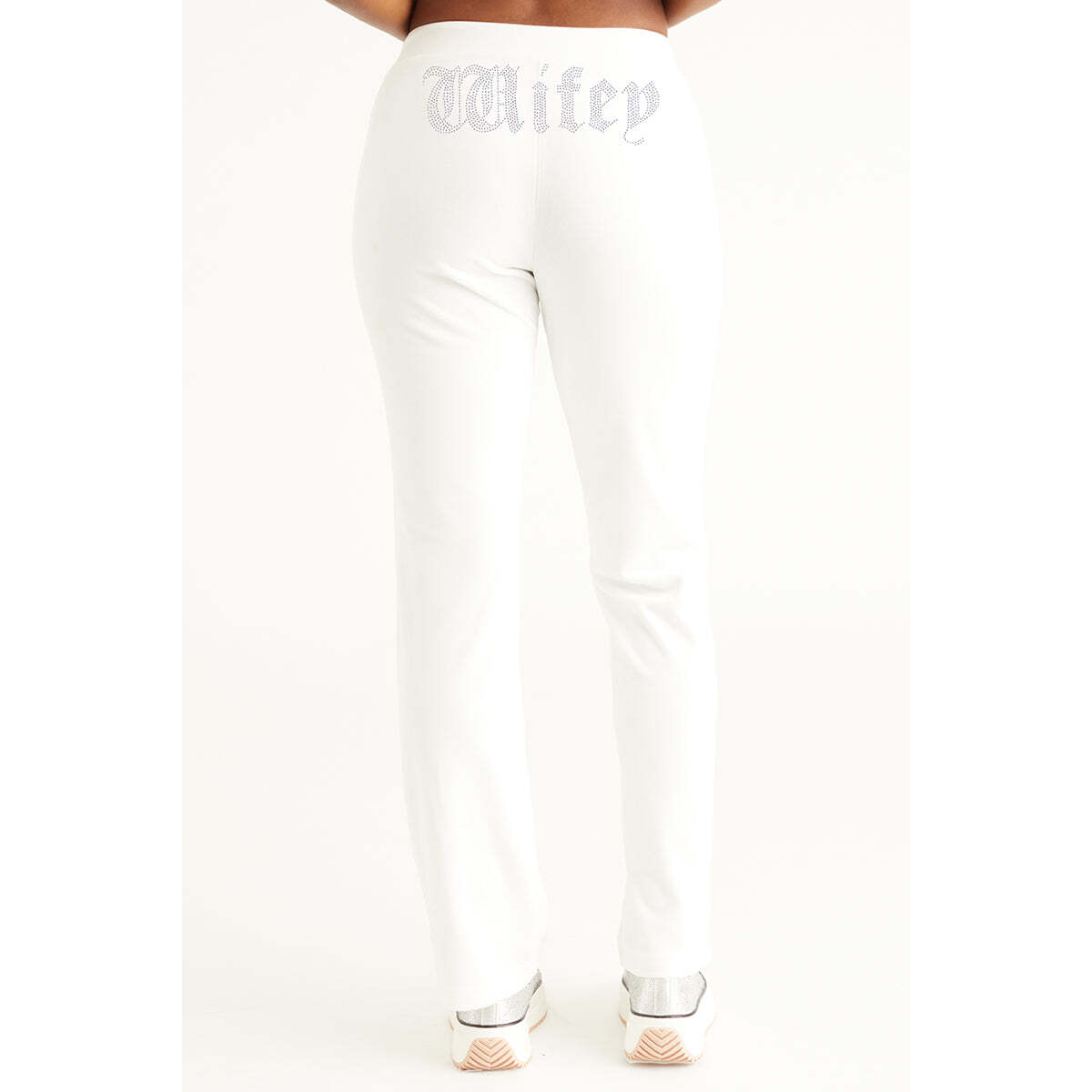 Wifey Customizable Big Bling Velour Track Pants