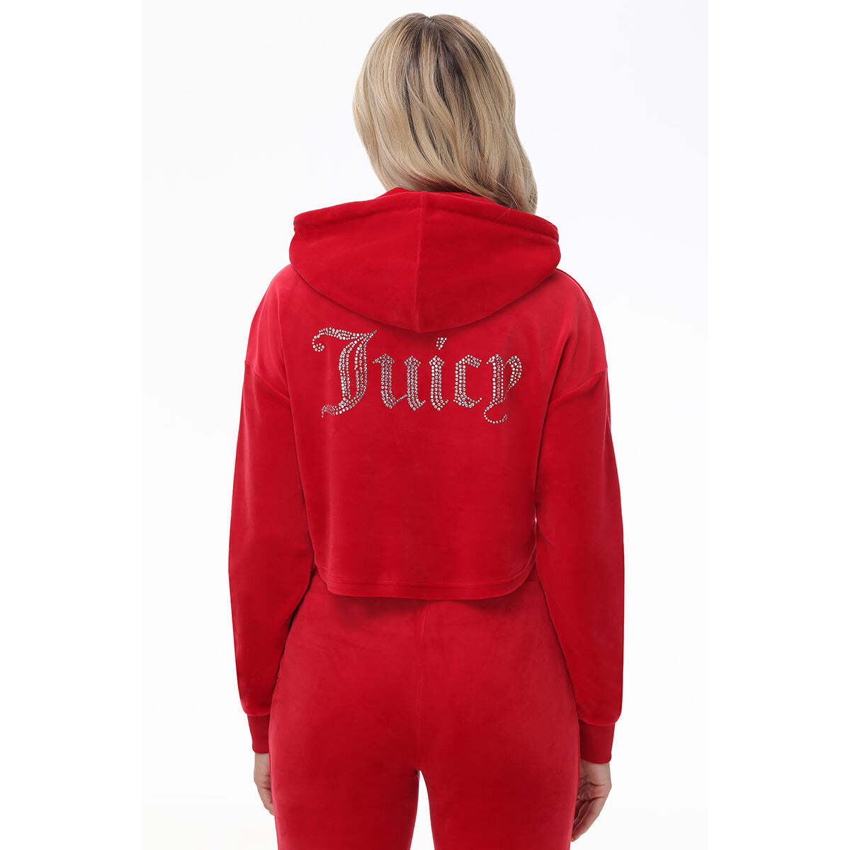 Big Bling High Low Cropped Hoodie