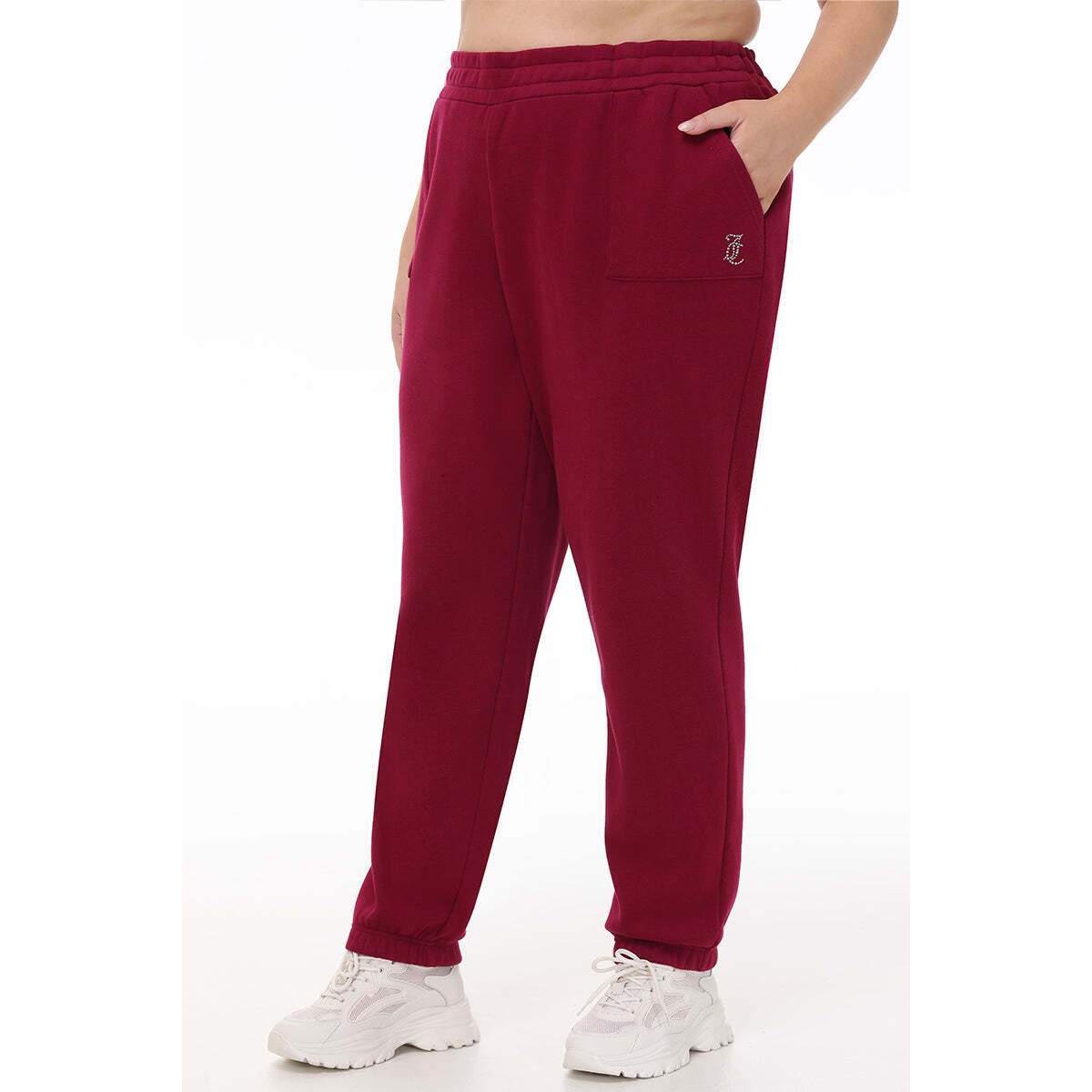 Plus-Size Small Bling Fleece Sweatpants