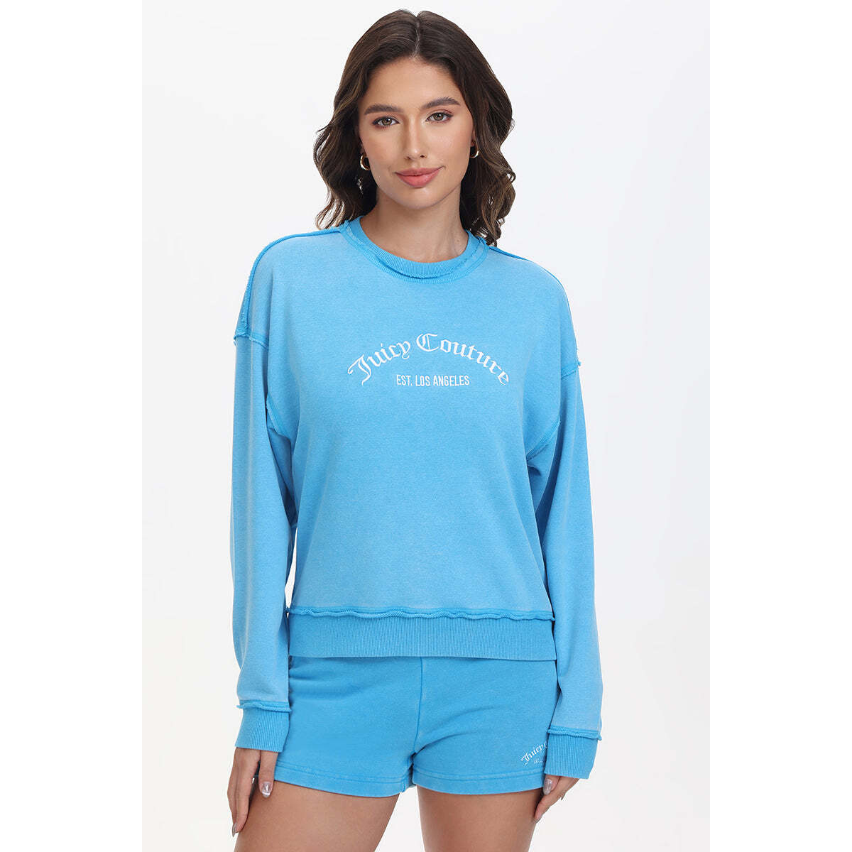 French Terry Embroidered Crewneck