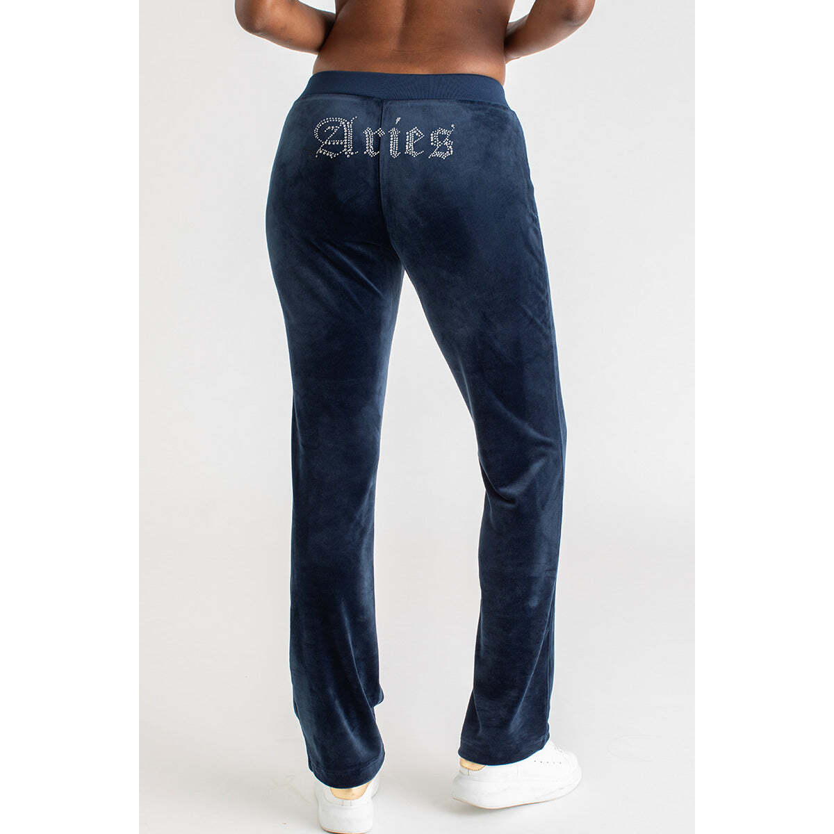 Aries Customizable Big Bling Velour Track Pants