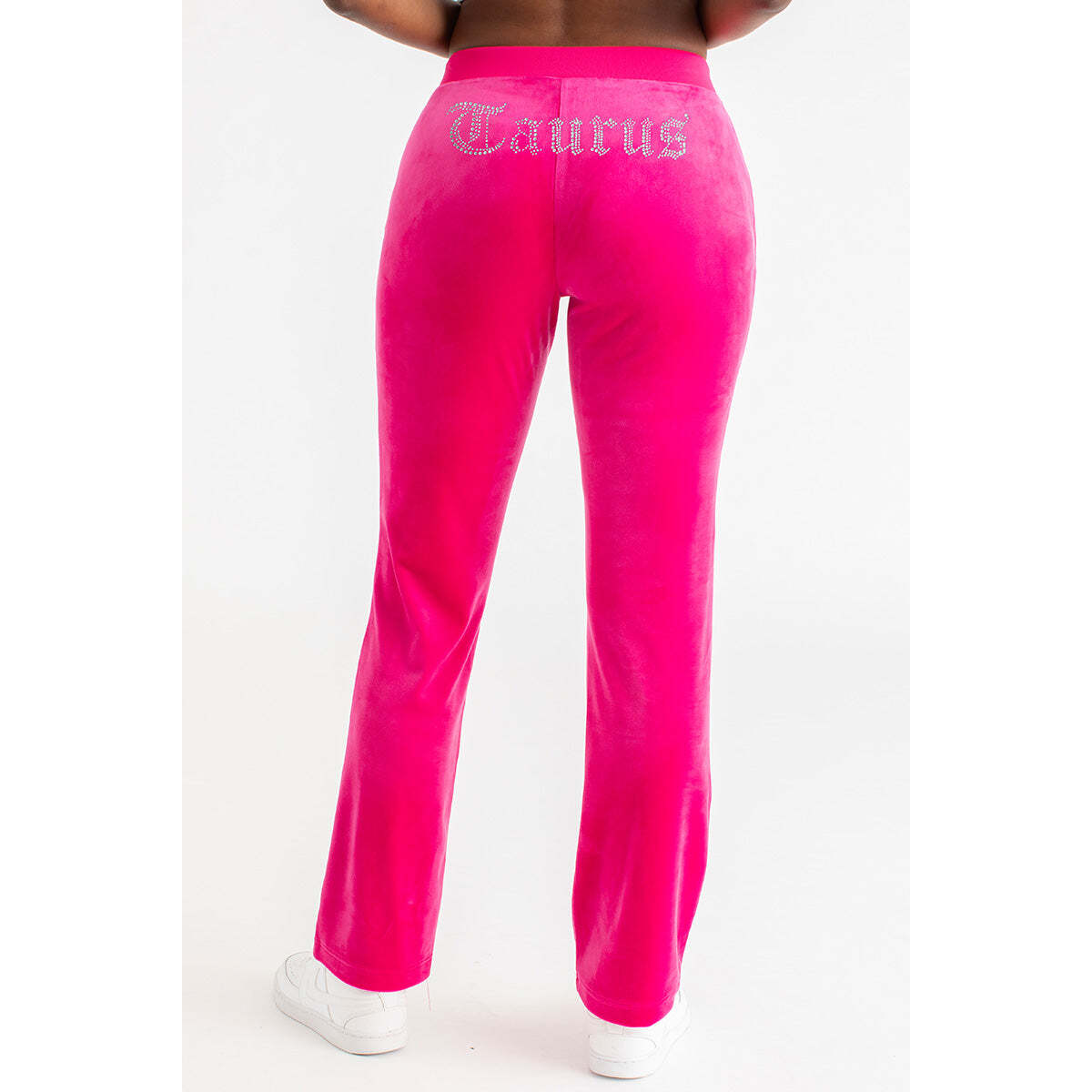 Taurus Customizable Big Bling Velour Track Pants
