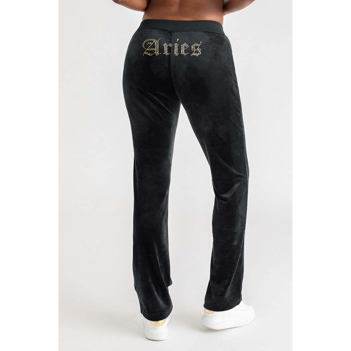 Aries Customizable Big Bling Velour Track Pants