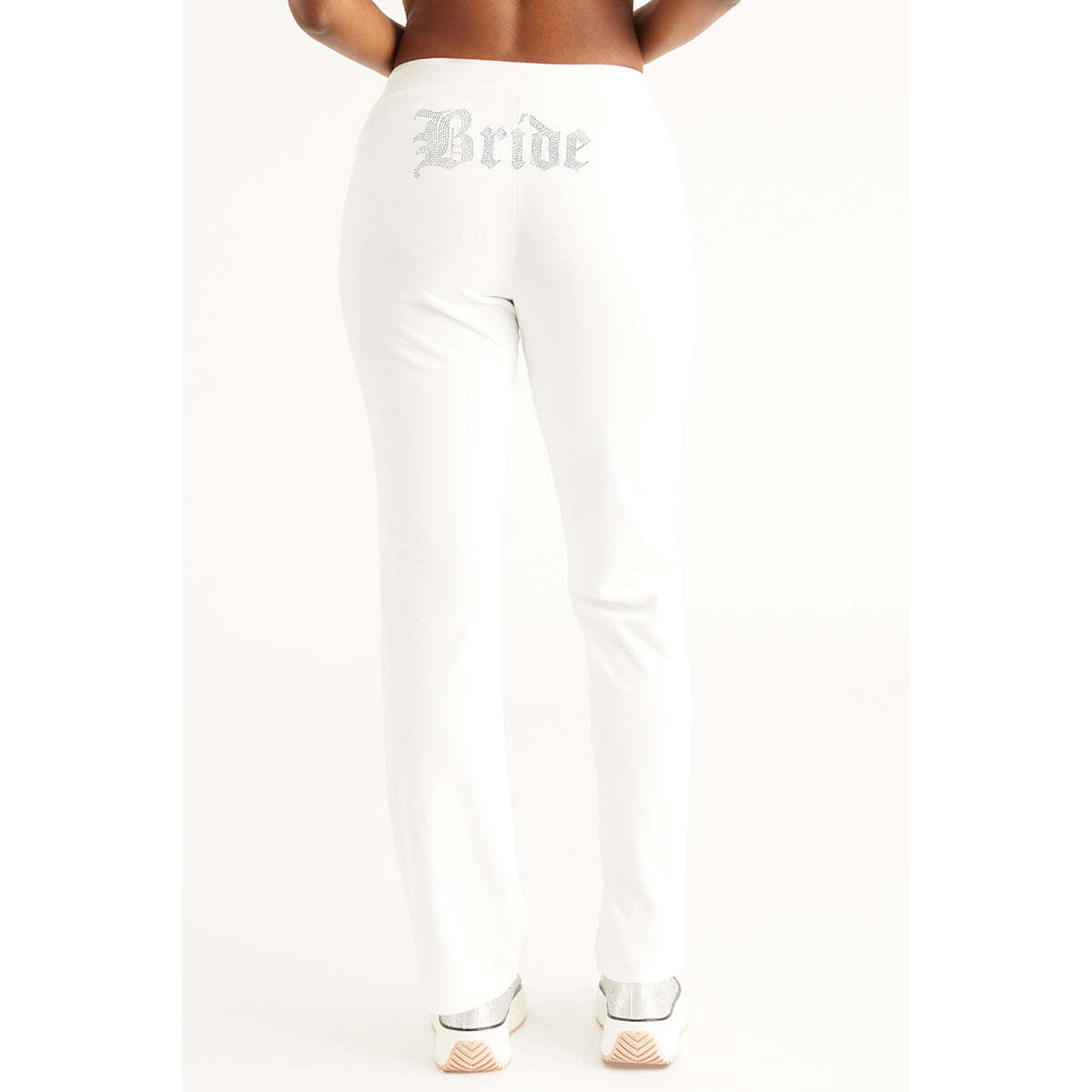 Bride Customizable Big Bling Velour Track Pants