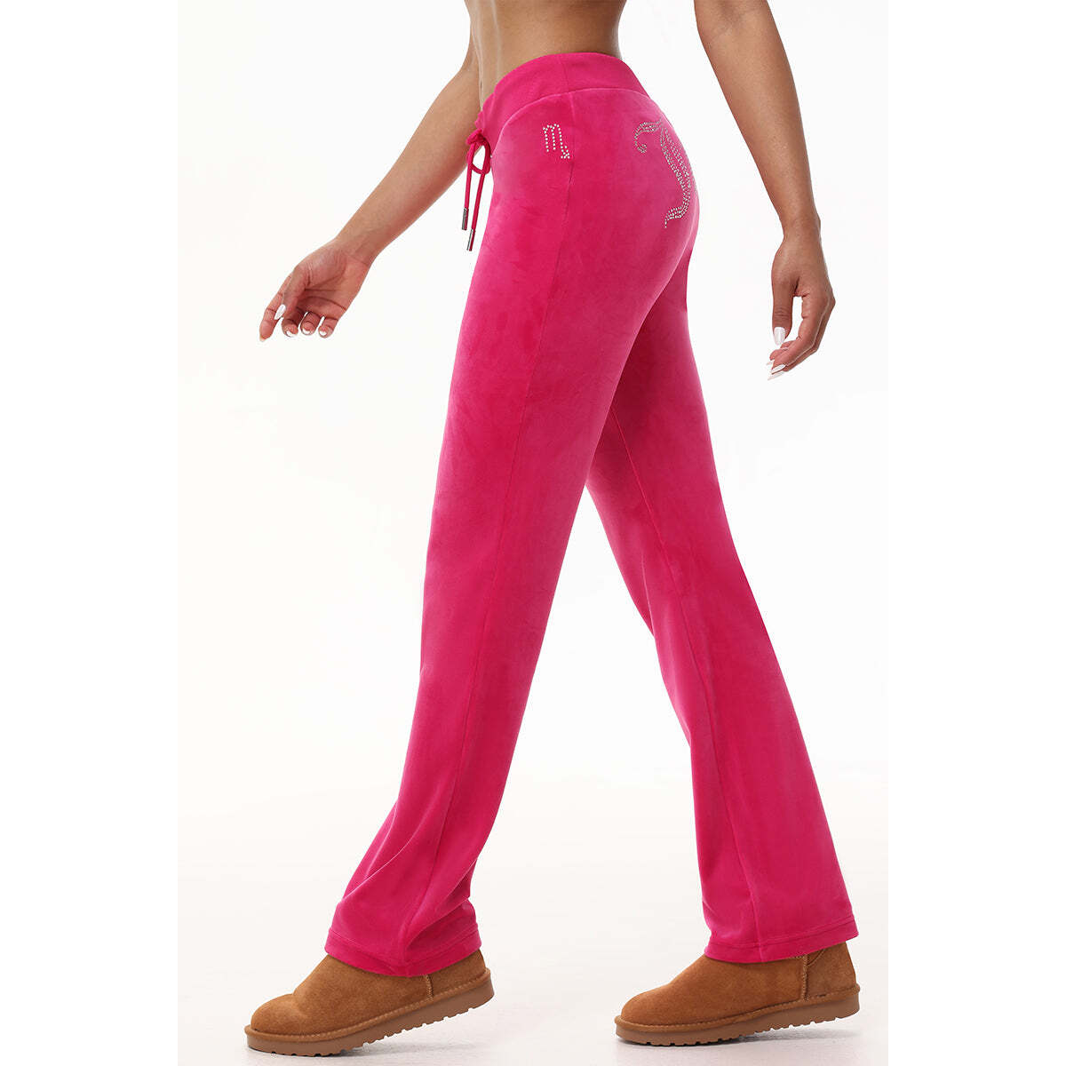 Custom Zodiac OG Big Bling Velour Track Pants