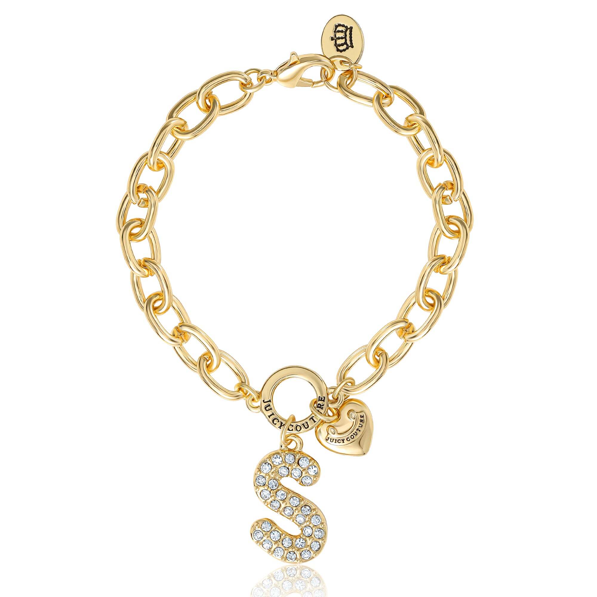 Pavé Initial Charm Bracelet, Letter S
