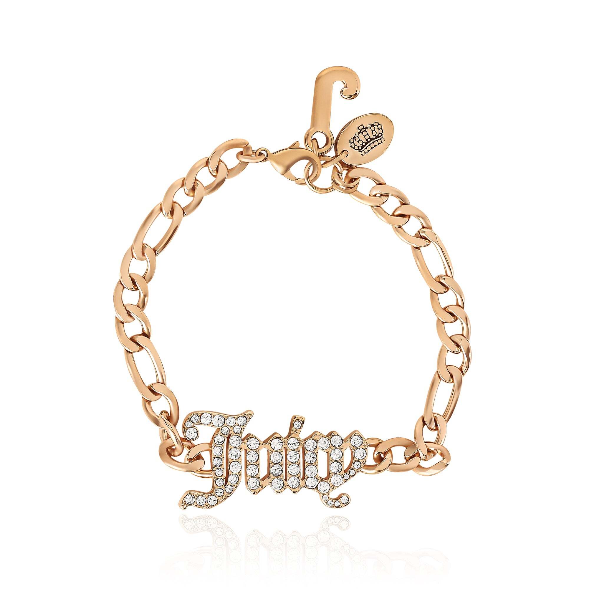 Juicy Script Crystal Chain Bracelet