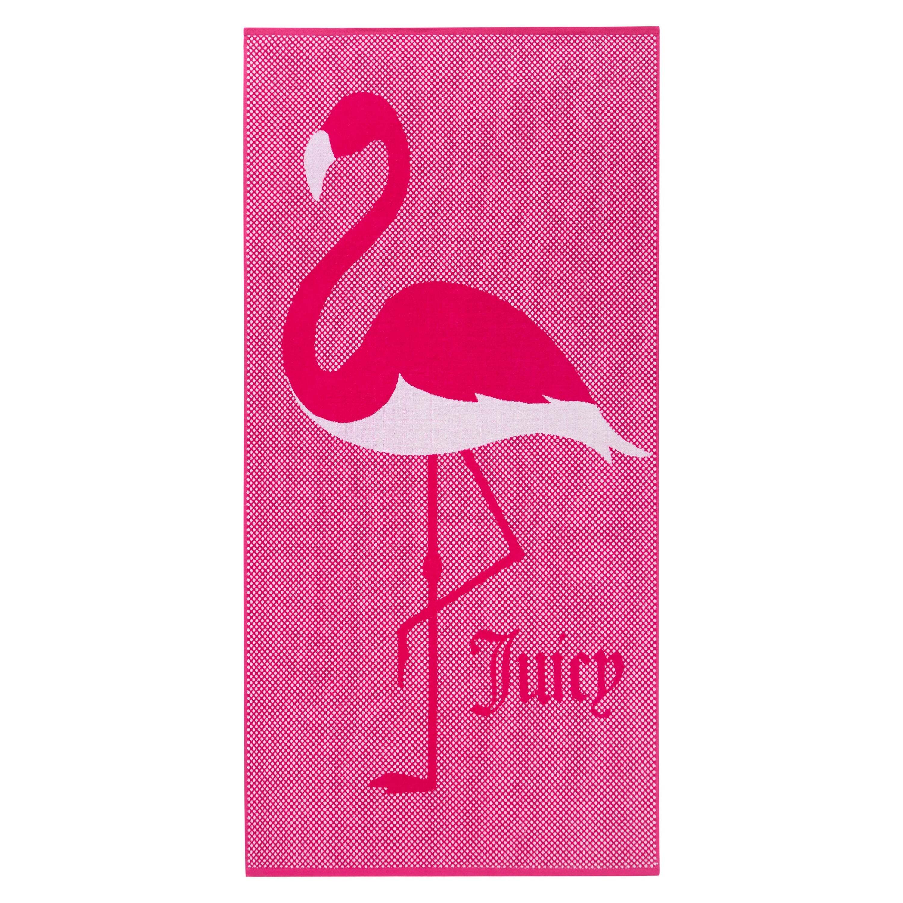 Pink Flamingo Cotton Beach Towel