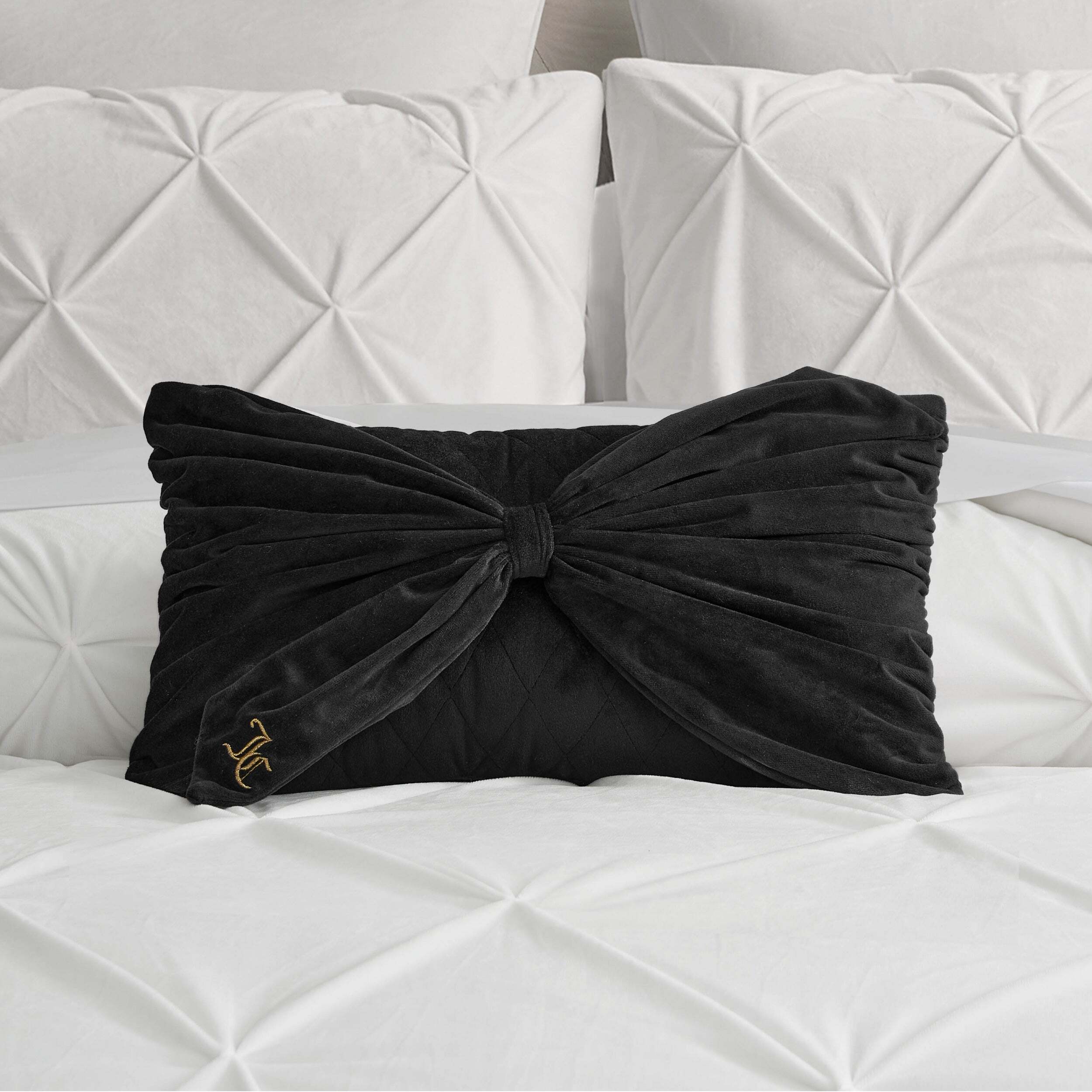 Velvet Bow Decorative Pillow