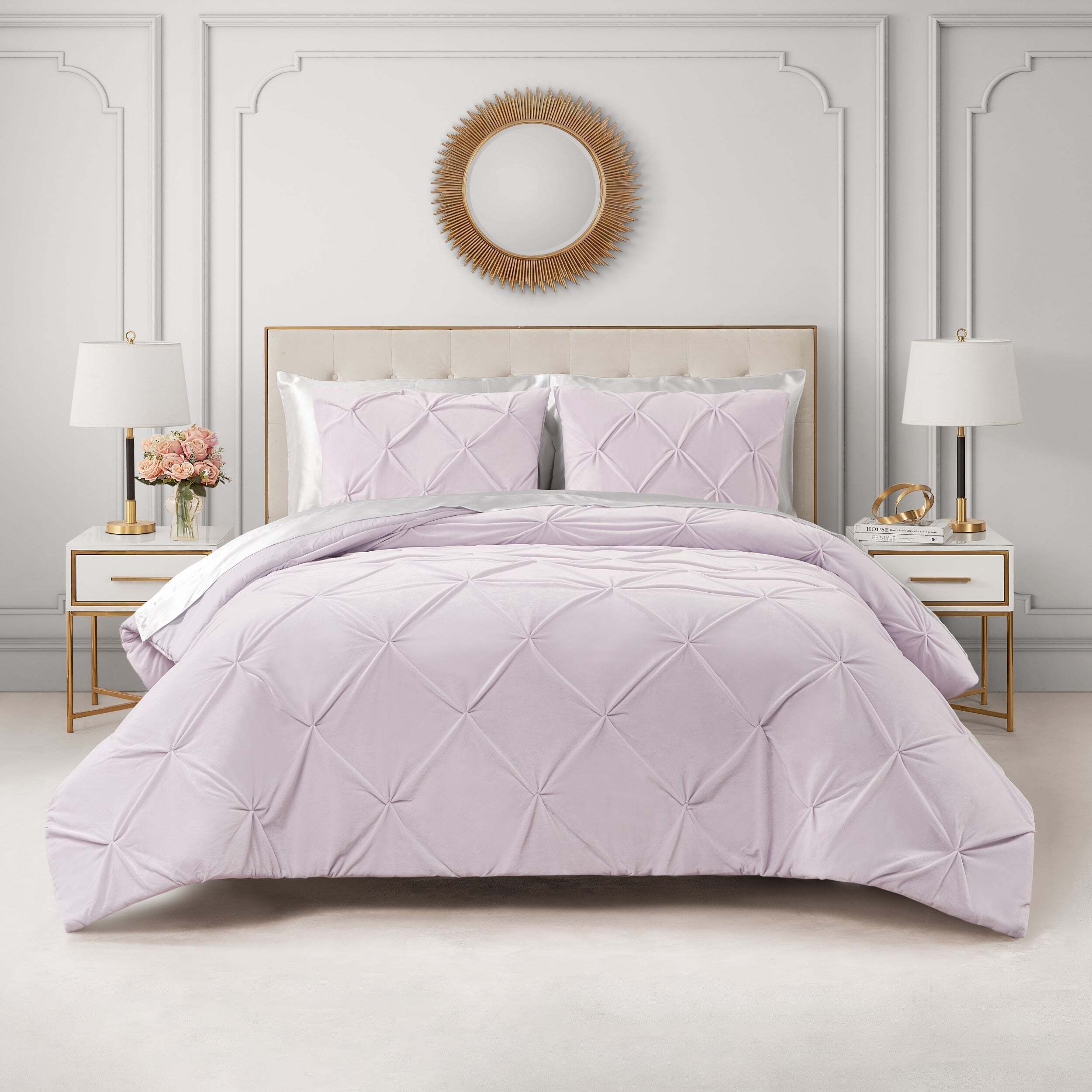 Kiss Pleat Micromink Comforter Set