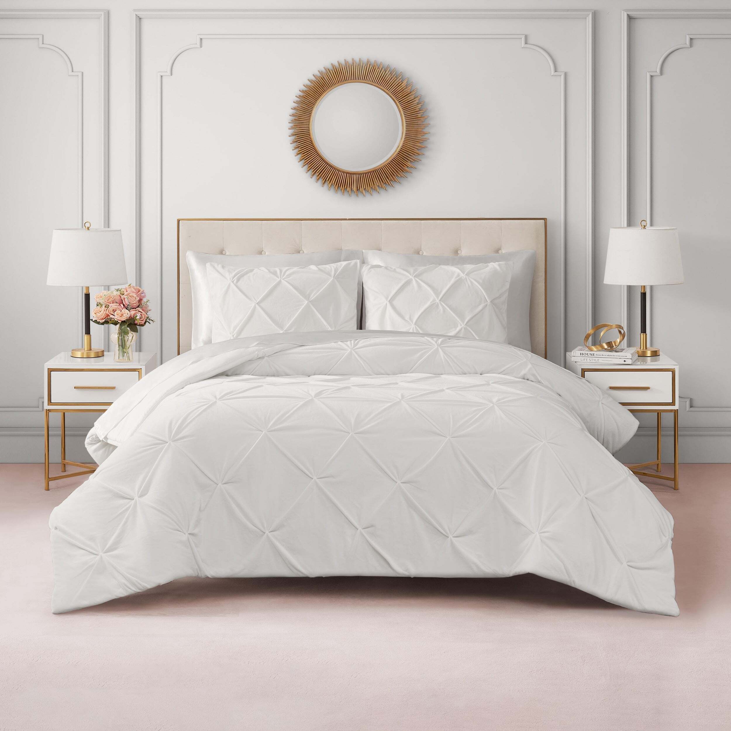 Kiss Pleat Micromink Comforter Set