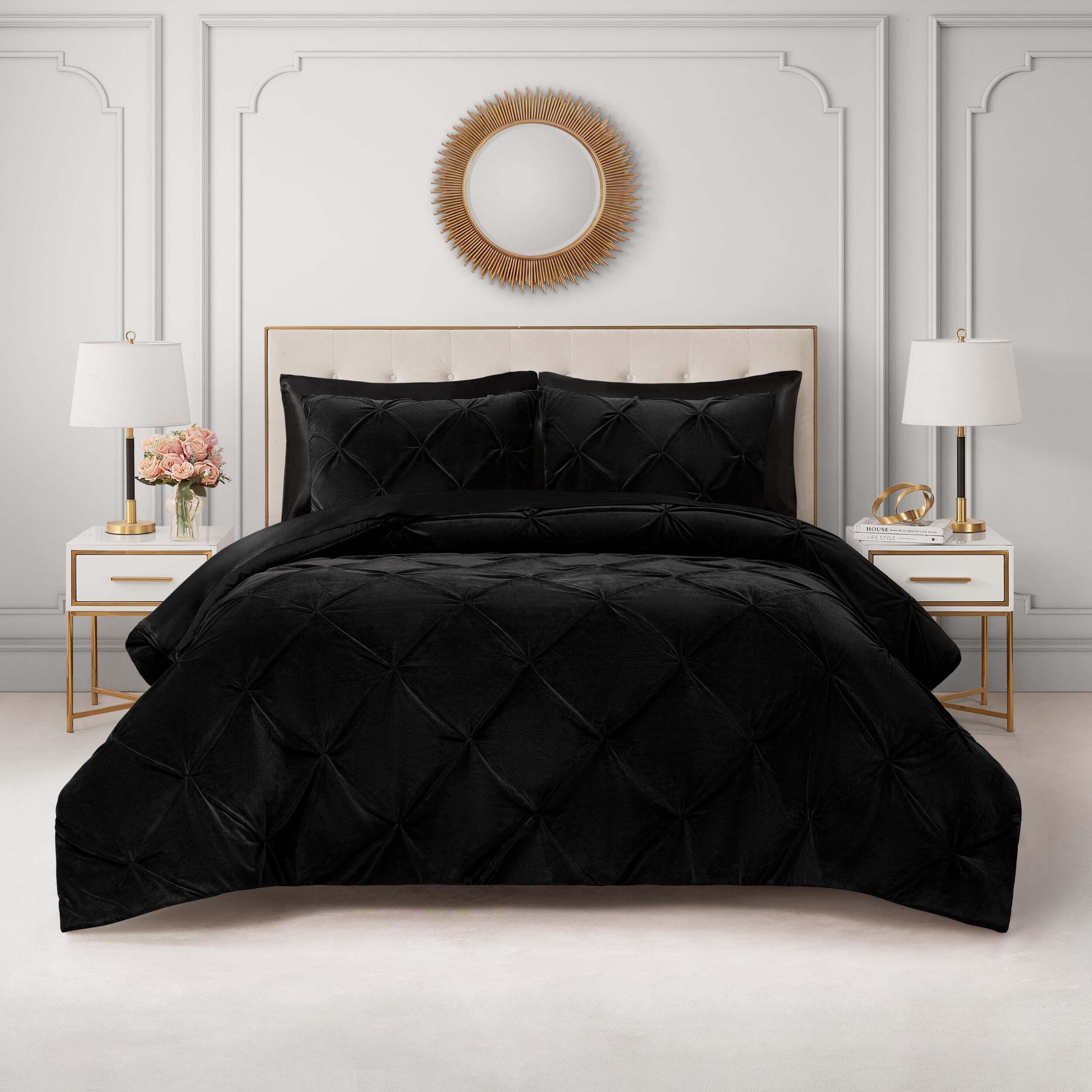 Kiss Pleat Micromink Comforter Set