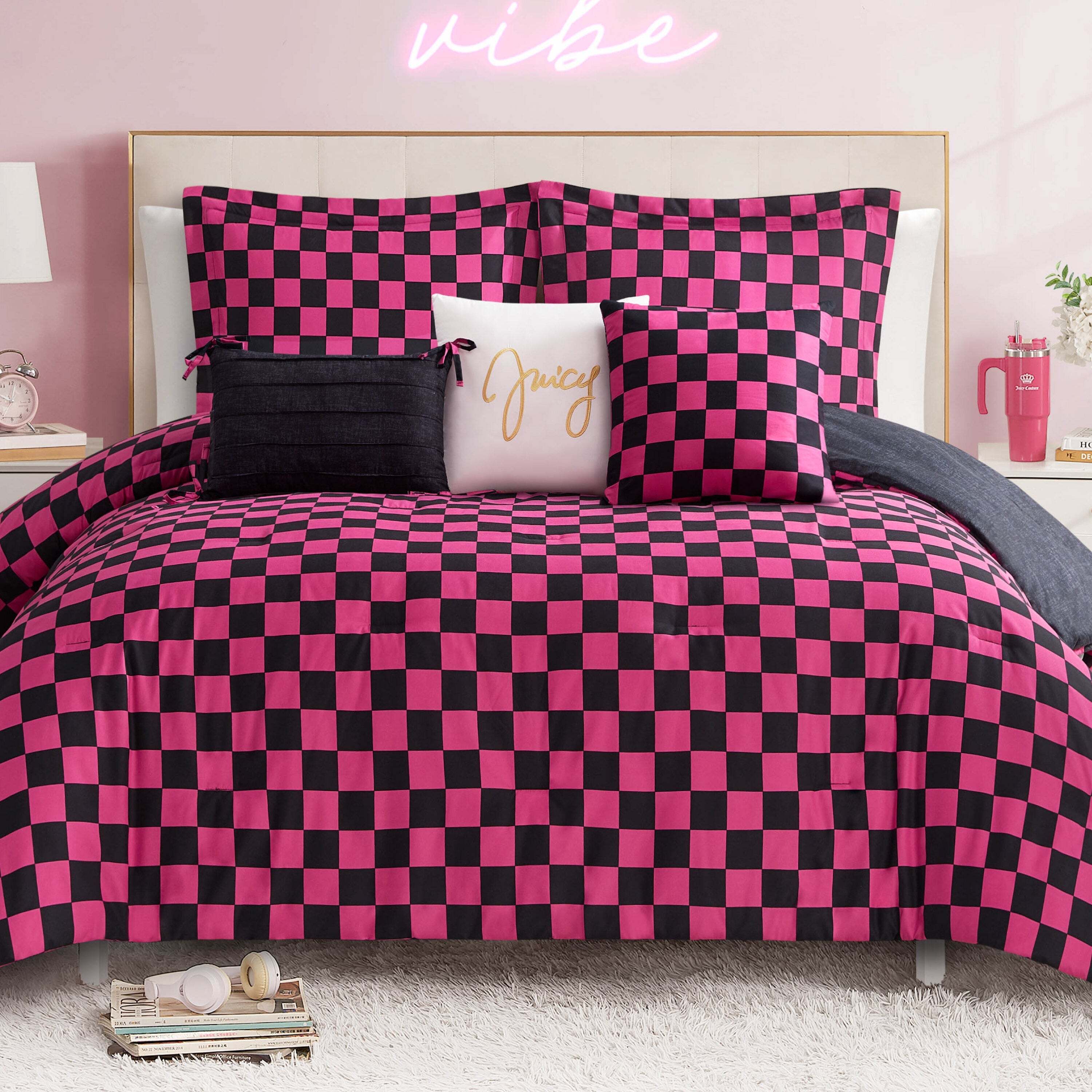 Checkerboard Reversible Comforter Set