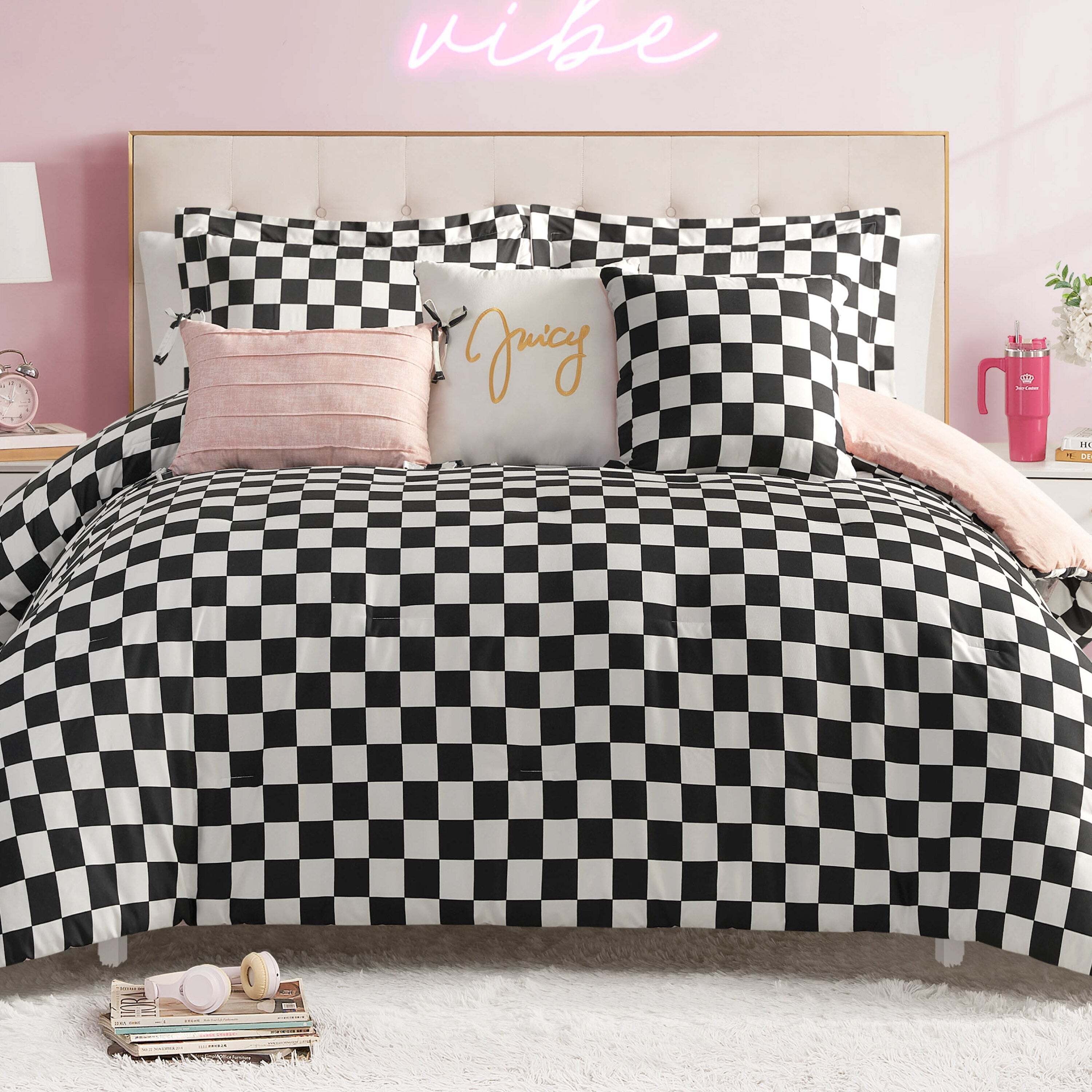 Checkerboard Reversible Comforter Set