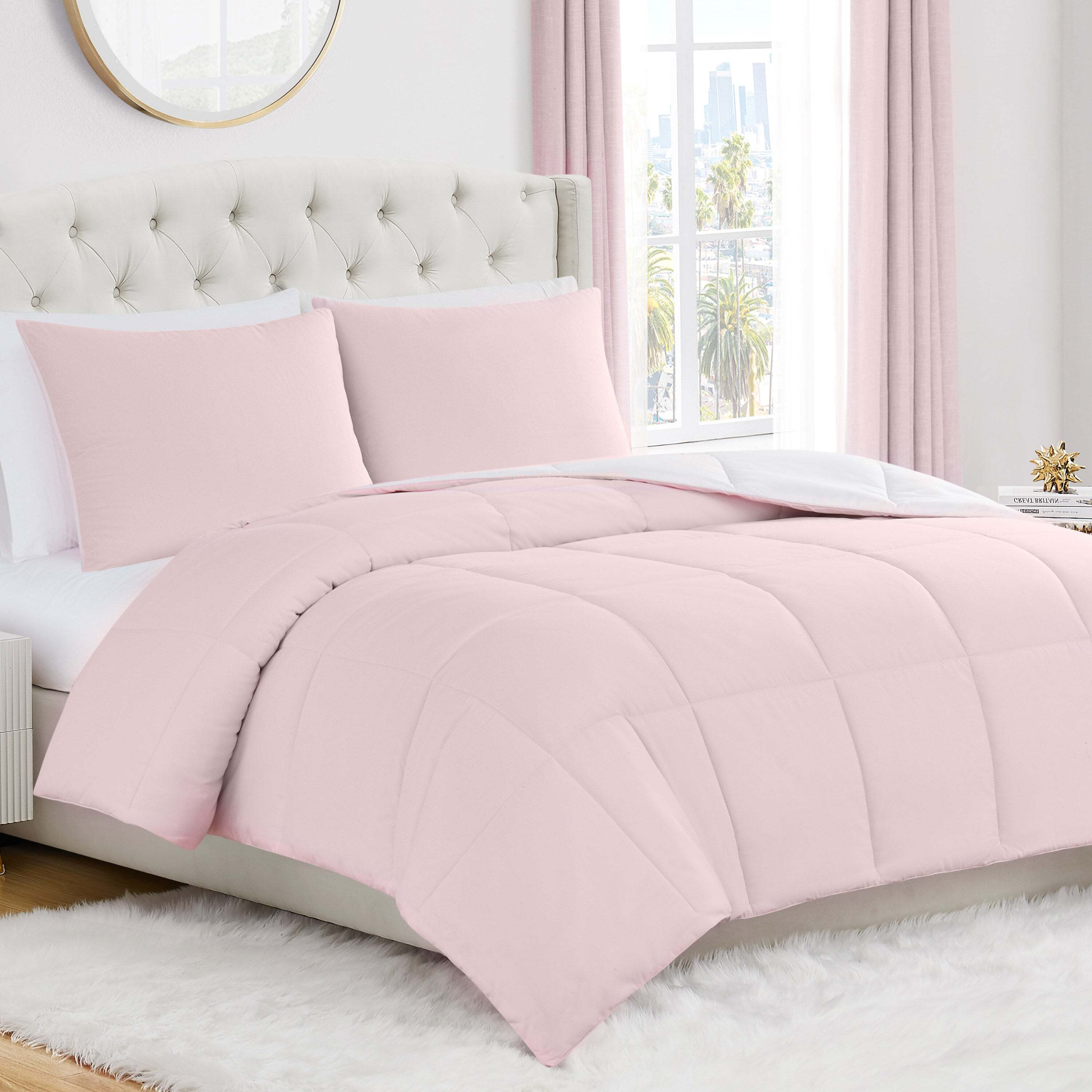 Box Stitch Reversible Comforter Set
