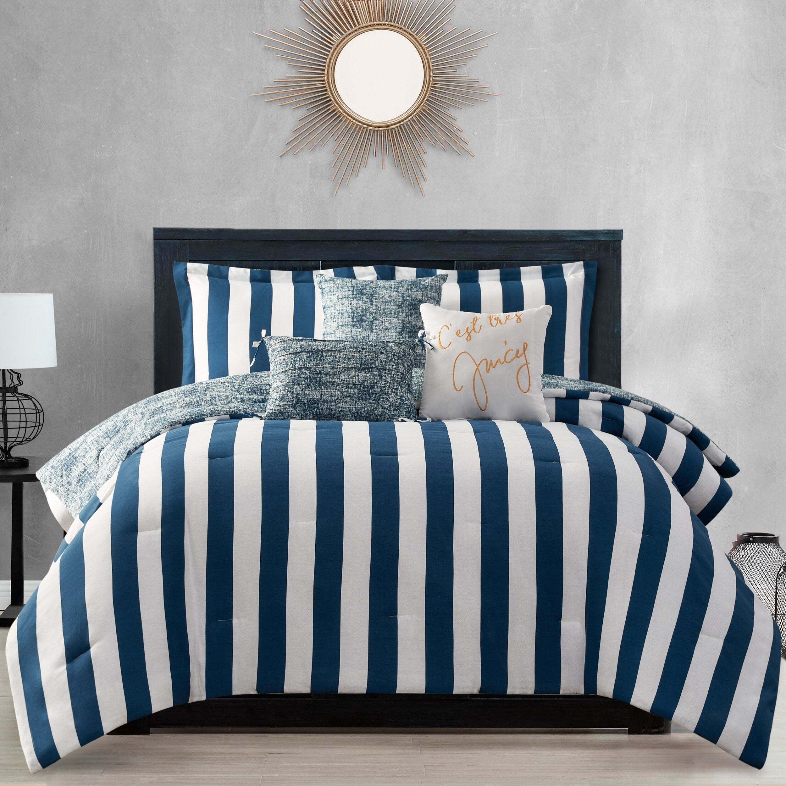 Cabana Striped Reversible Comforter Set