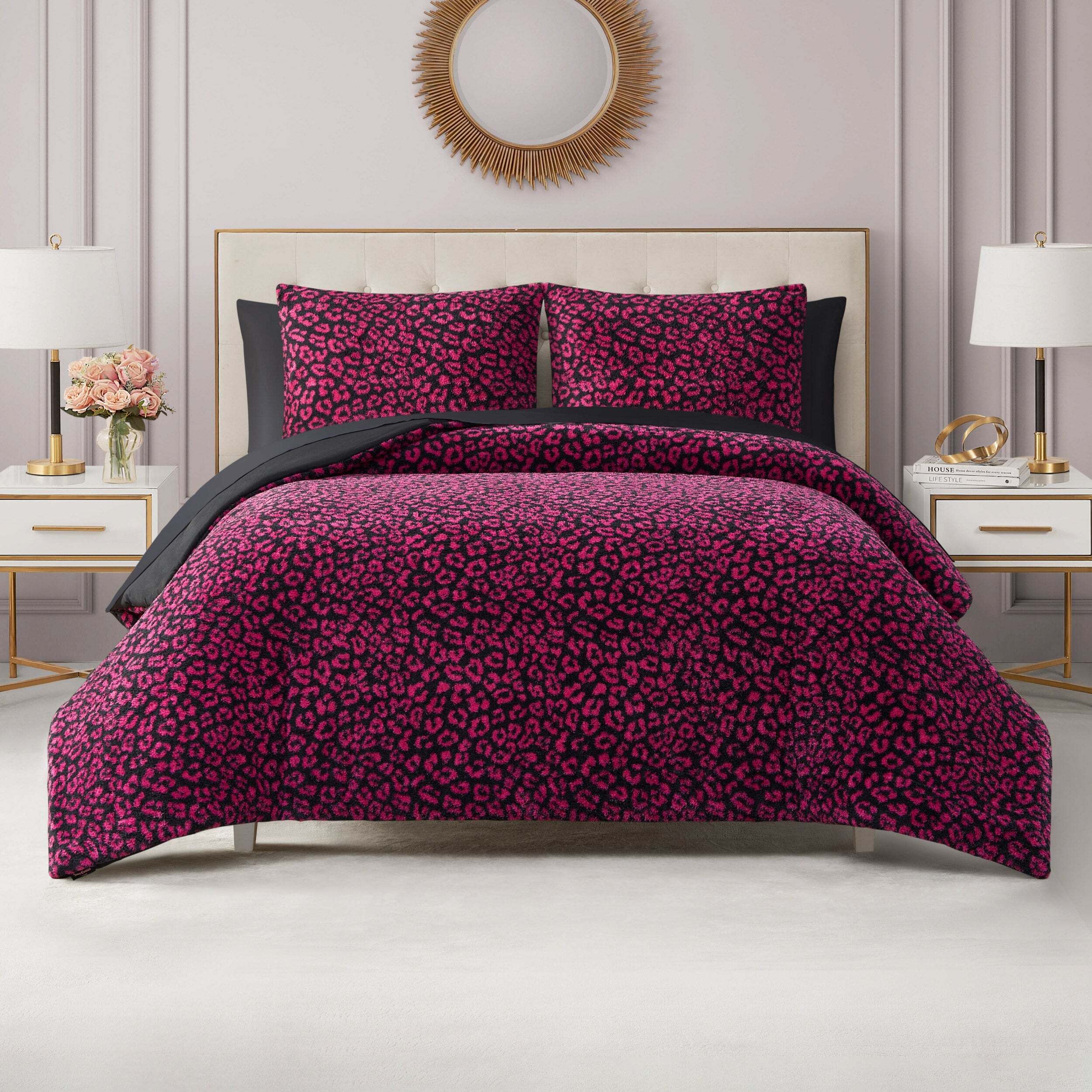 Cheetah Feathered Comforter Set