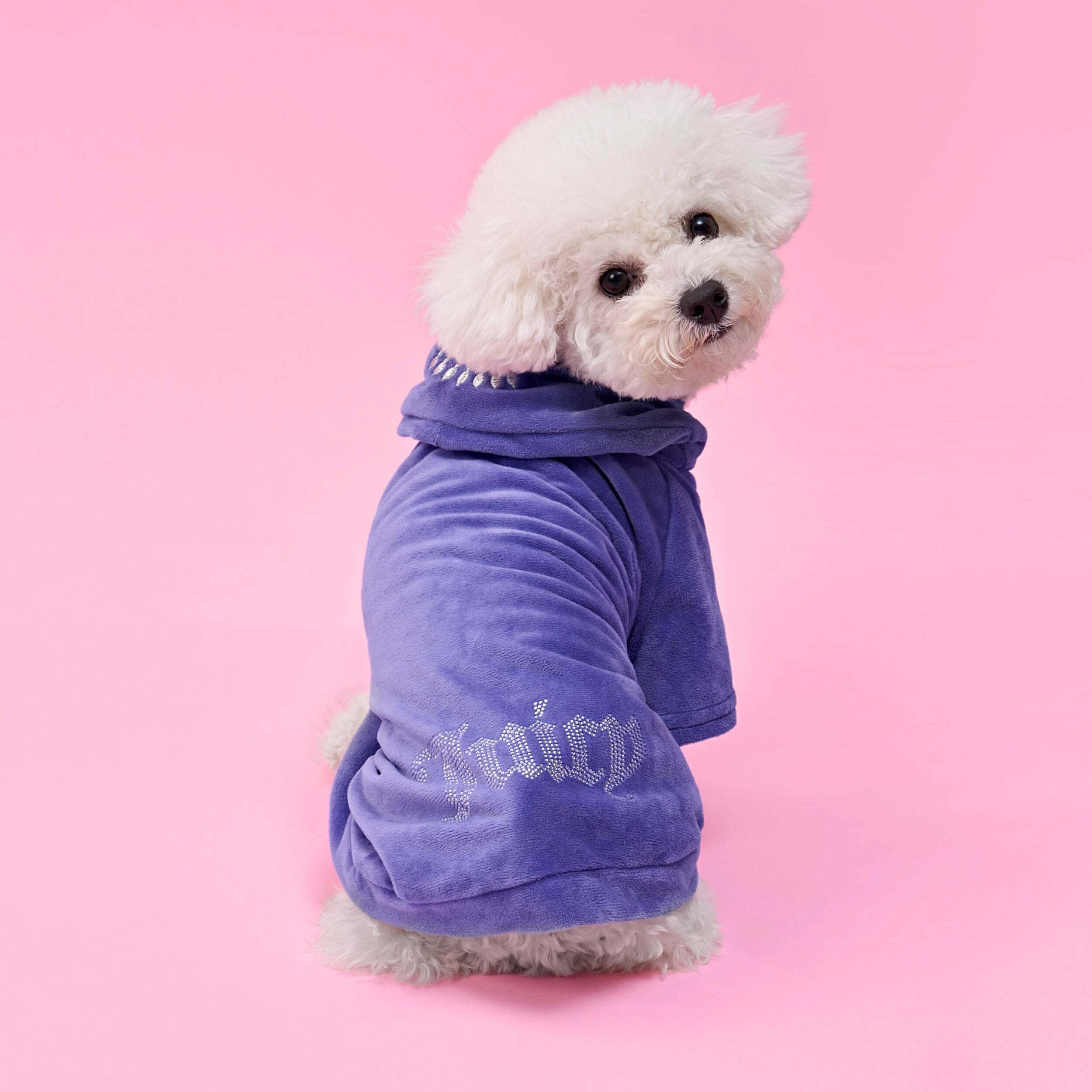 Bling Velour Pet Hoodie